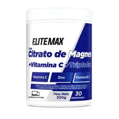 ELITE MAX - Citrato De Magnesio Triptofano Sabor Limón 300g Limón