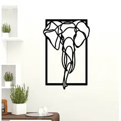 BEER EXPERIENCE LAB - Cuadro decoración pared Elefante 60x40cm MDF Negro