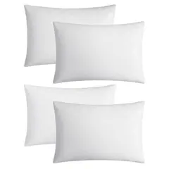 ENERGY PLUS - Set x4 Almohadas para Dormir Hotelera Microfibra Ergonómica