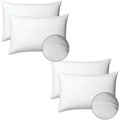 ENERGY PLUS - Set x4 Almohadas Viscoelásticas Ergonómicas con Protector