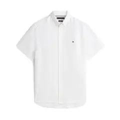 TOMMY HILFIGER - Camisa blanca manga corta de corte regular