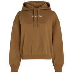 TOMMY HILFIGER - Buzo beige con capota y logo texturizado