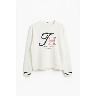 TOMMY HILFIGER - Saco blanco con estampado gráfico All American Classics