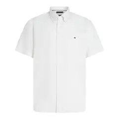 TOMMY HILFIGER - Camisa blanca Flex Poplin Solid de manga corta