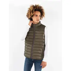 TOMMY HILFIGER - Chaleco verde Quilted triblock