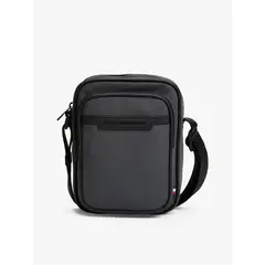 TOMMY HILFIGER - Bolso gris reporter con logo metálico