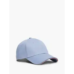TOMMY HILFIGER - Gorra azul de béisbol con seis paneles y logo