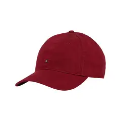 TOMMY HILFIGER - Gorra roja de béisbol con logo bordado