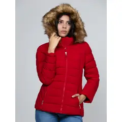 TOMMY HILFIGER - Chaqueta Roja acolchada para Mujer
