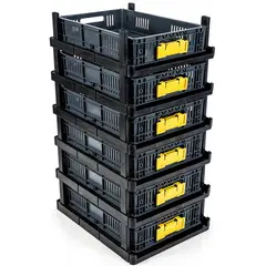 ENERGY PLUS - Set x6 Estantería Plástica Modular con Estantes Organizador
