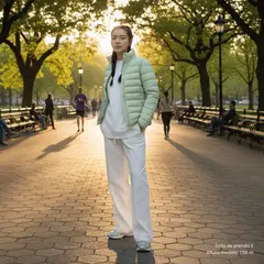 TOTTO - Chaqueta Acolchada Para Mujer Verde Colora