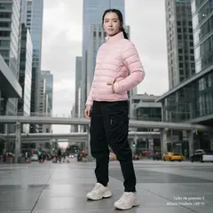 TOTTO - Chaqueta Acolchada Para Mujer Rosa Colora