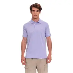 TOTTO - Camiseta Tipo Polo en Jersey para Hombre Morada Mkp