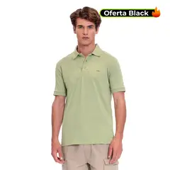 TOTTO - Camiseta Tipo Polo en Jersey para Hombre Verde Mkp