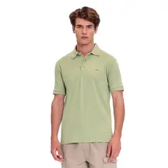 TOTTO - Camiseta Tipo Polo en Jersey para Hombre Verde Mkp