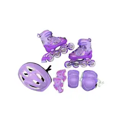 BEBESUNITA - Patin Semi-profesional Niñas Kit Proteccion tallas 35 - 38