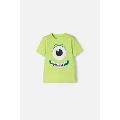 DISNEY - Camiseta de Monster University manga corta verde para niño 2T a 5T