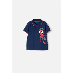 MARVEL - Camiseta tipo polo de Spidey And His Amazing Friends para niño 2T a 6T