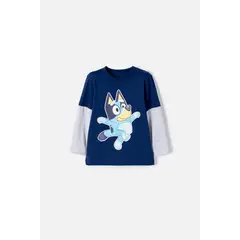BLUEY - Camiseta manga larga para niño