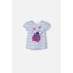 LITTLEMIC - Camiseta con brillos para niña