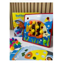 AMERICAN GENERICS - Juego para niños button idea - juego de mesa