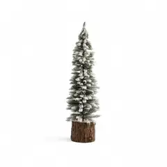 AMBIENTE LIVING - Pino nieve base tronco 42cm