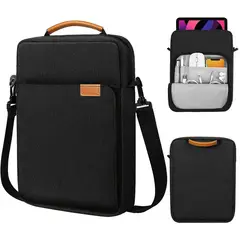 GENERICO - Maletin Bolso iPad Tablet Maleta Resistent Funda +correa Negro