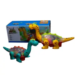 DINO WORLD - Dinosaurio Engranajes Luces Sonido 360 Giratorio