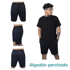 GENERICO - Pantaloneta Bermuda deportiva Casual en Algodon para hombre