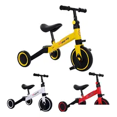 MILOPTS - Triciclo 3 En 1 Bicicleta Equilibrio Pedales Scooter ROJO