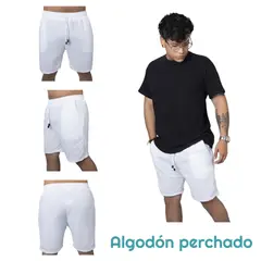 GENERICO - Pantaloneta Bermuda deportiva Casual en Algodon para hombre