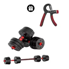 K6 - Kit Set Mancuernas+ Ejercitador de Antebrazo