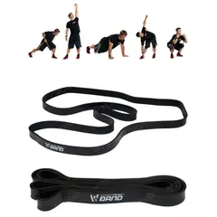 WONDER SPORT - BANDAS ELASTICAS DE PODER ALTA RESITENCIA COLOR NEGRO 65 LIBRAS