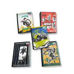 SCRIBE - Cuaderno Cosido 100 H Link Con Stikers X 12 Unidades