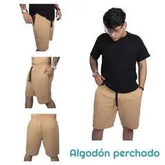 GENERICO - Pantaloneta Bermuda deportiva Casual en Algodon para hombre