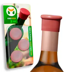 PURA - Tapa para Vino Fresh Silicona x5