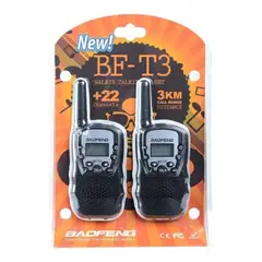 GENERICO - 2 Radios Intercomunicadores Baofeng BF-T3 UHF Comunicación portátil y confiable