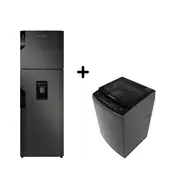 CHALLENGER - Nevera No Frost con panel digital 317 Litros + Lavadora Automatica Carga Superior 13 KG