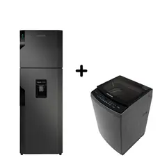 CHALLENGER - Nevera No Frost con panel digital 317 Litros + Lavadora Automatica Carga Superior 13 KG