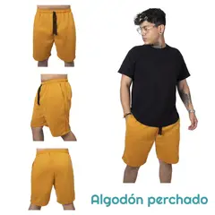 GENERICO - Pantaloneta Bermuda deportiva Casual en Algodon para hombre