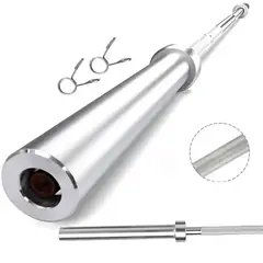 GENERICO - Barra Olímpica 200 Cm 15 Kg Para Mujer Cromada Crossfit Gym