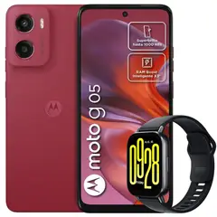 MOTOROLA - Celular Moto G05 128GB/4GB Rojo + Watch 5 Active Blk