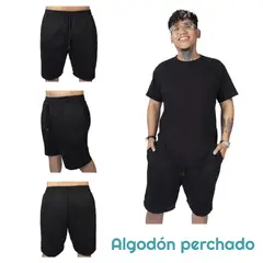 GENERICO - Pantaloneta Bermuda deportiva Casual en Algodon para hombre