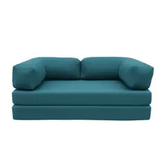 ESTILO RELAX - Sofá Cama Teddy Turquesa - Petfriendly