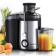 SOKANY - Extractor De Jugos Electrico Exprimidor De Zumo + Vaso 450ml