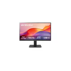 LG - Monitor 24'' Curvo FHD de 100 Hz con USB-C