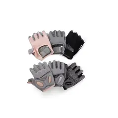 SPORT - Guantes Unixes Gimnasio Pesas con Silicona Gris Talla M