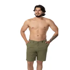 GENERICO - Bermuda Hombre Stretch AXA Verde Mil AXA