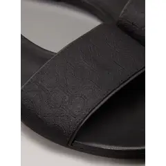 CALVIN KLEIN - Sanalias Negras de Jacquard con Logo