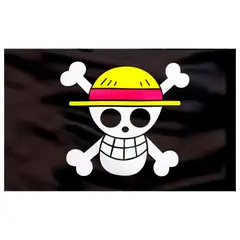 GENERICO - Bandera One Piece 150x90cm Luffy Piratas Jolly Roger